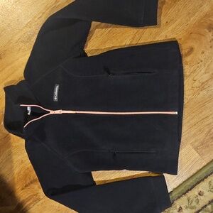 Columbia Girls Black Fleece Jacket Size Small (7-8)